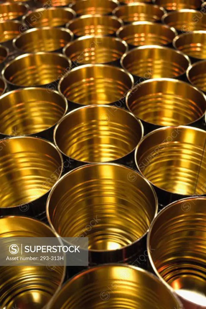 High angle view of empty containers in a factory, Engineered Products Company, Poughkeepsie, New York, USA