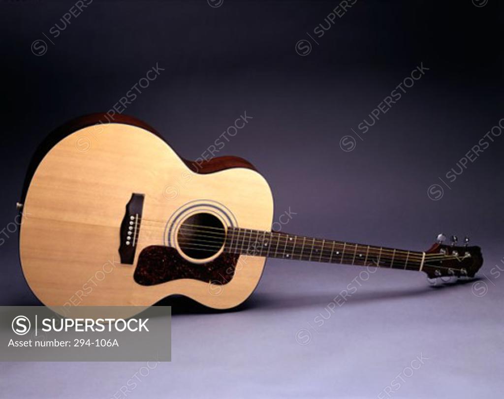 Stock Photo: 294-106A Close-up of a guitar