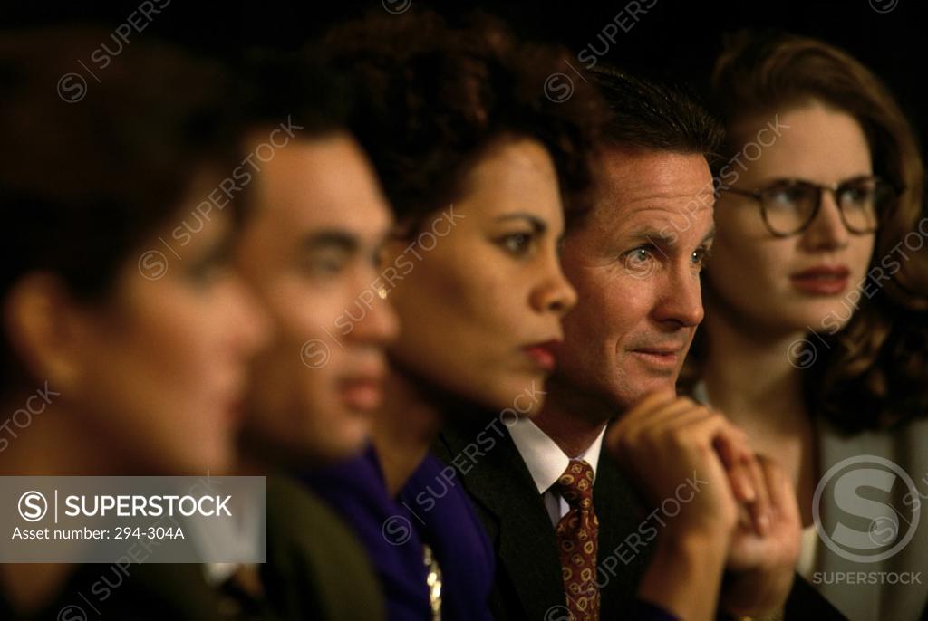Stock Photo: 294-304A Business executives in a meeting