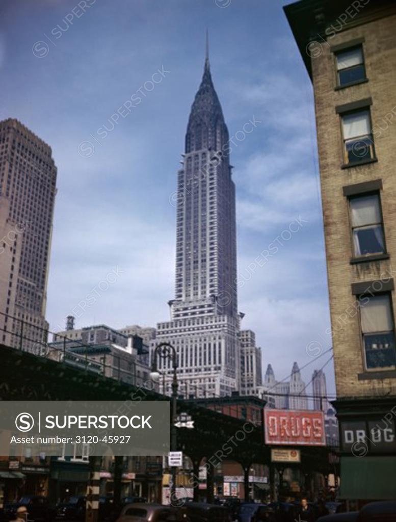 Stock Photo: 3120-45927 Low angle view of a skyscraper, Chrysler Building, Manhattan, New York City, New York, USA