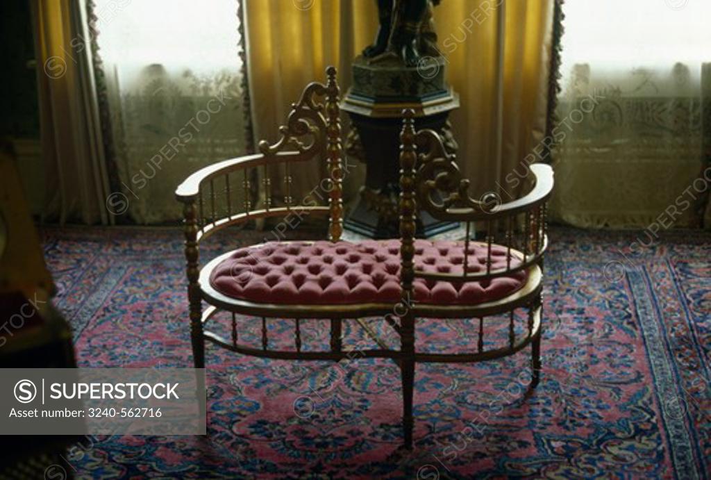 Stock Photo: 3240-562716 Tete-A-Tete 1880-85 Antiques-Furniture 