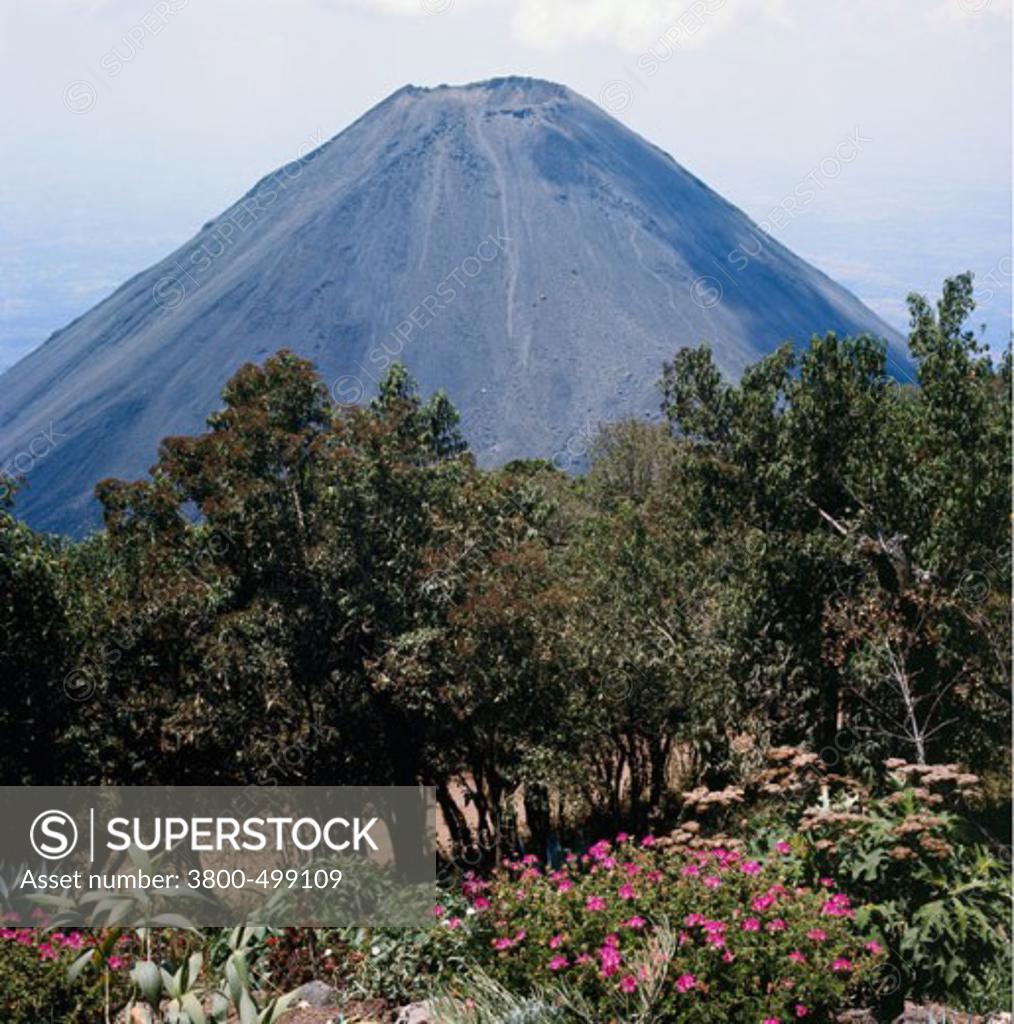 Stock Photo: 3800-499109 Izalco Volcano Cerro Verde National Park El Salvador