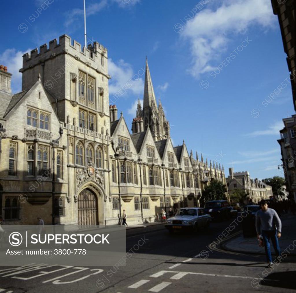 Stock Photo: 3800-778 Brasenose College Oxford University Oxford England
