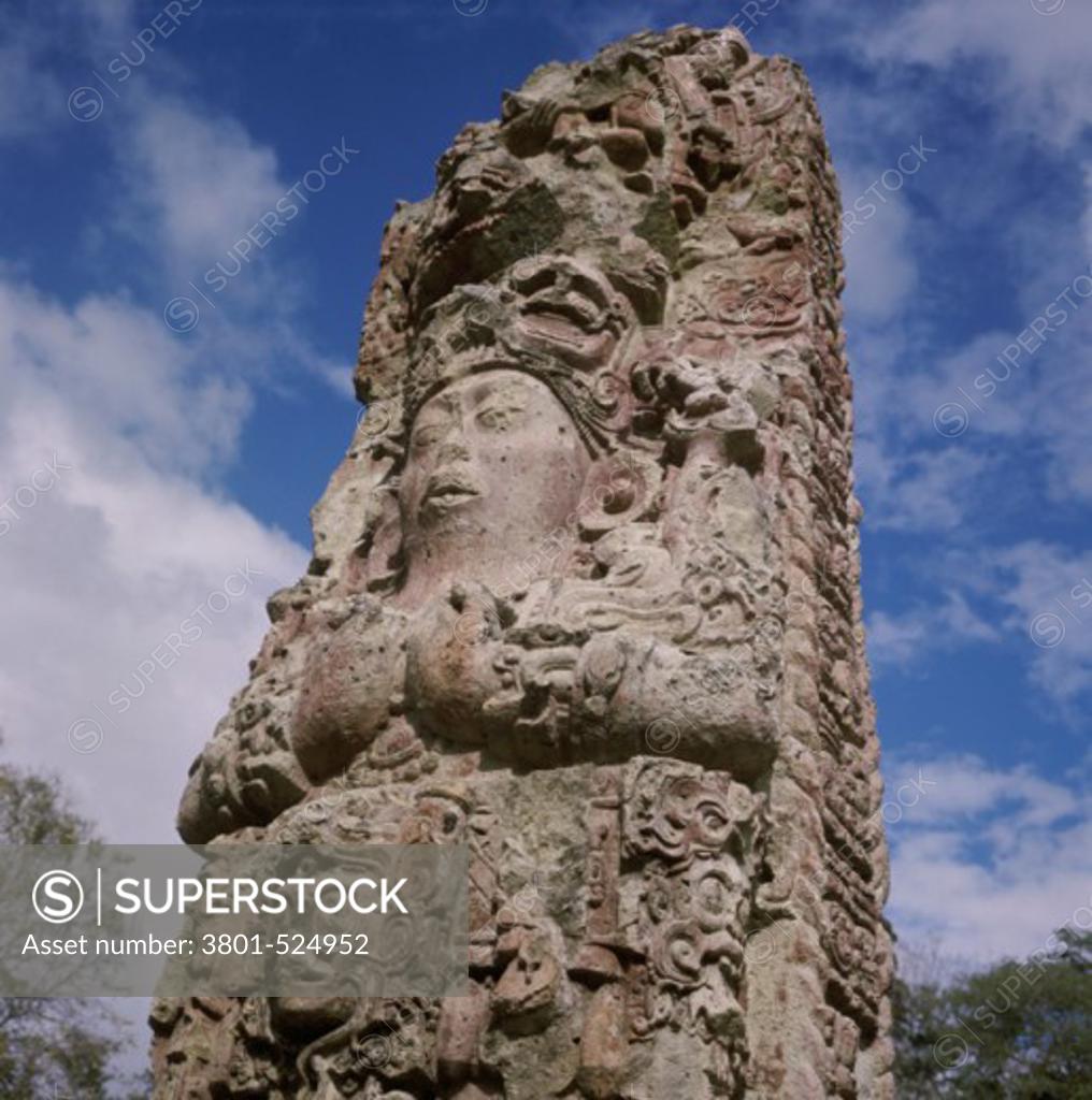 Stock Photo: 3801-524952 Stelae Copan (Mayan) Honduras