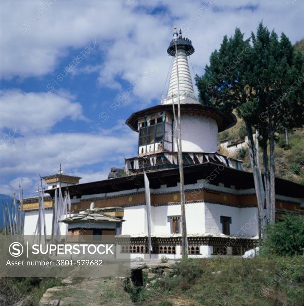 Stock Photo: 3801-579682 Dungtse Lhankhang Near Paro Bhutan
