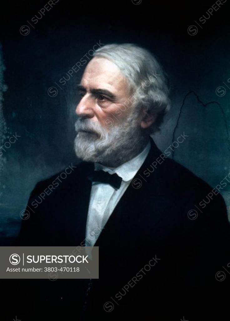 Stock Photo: 3803-470118 Robert E. Lee, artist unknown, 1860s
