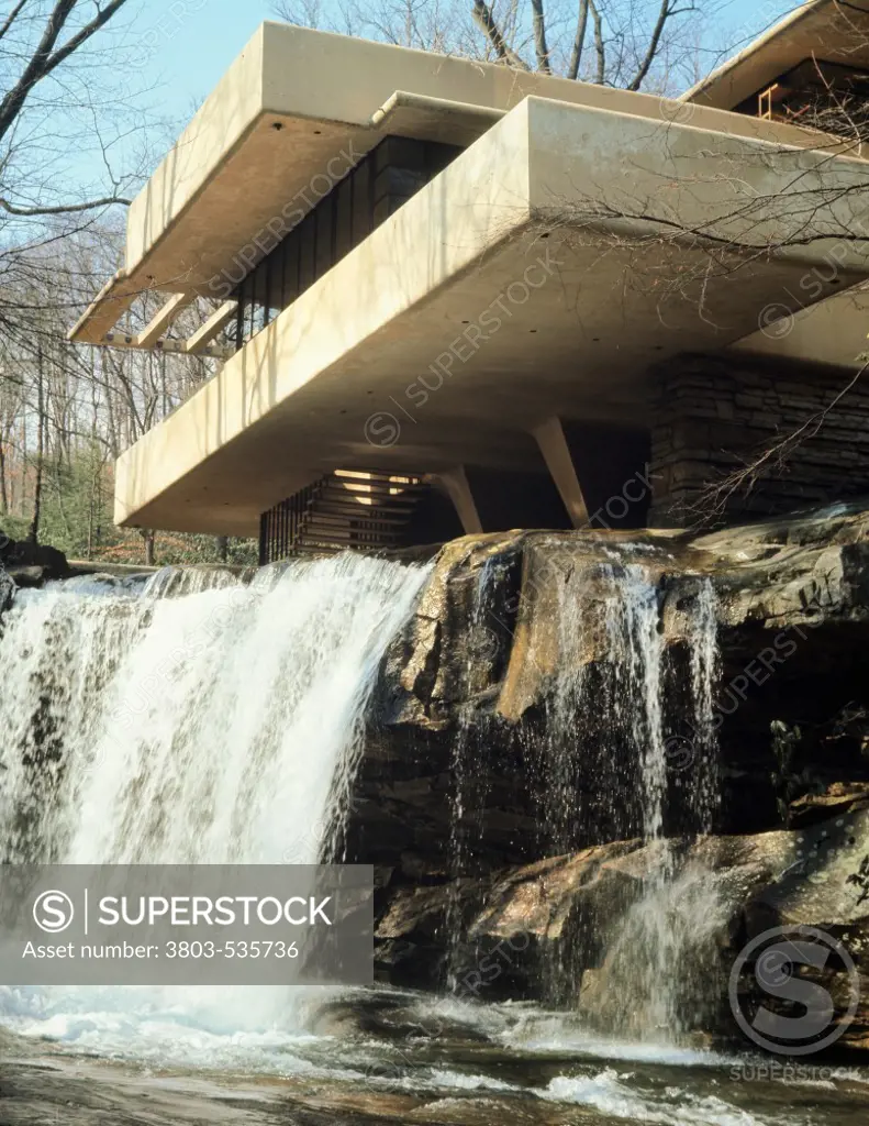 Fallingwater By Architect Frank Lloyd Wright Bear Run Pennsylvania, USA