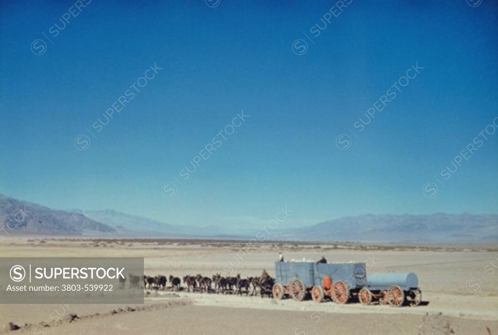 Stock Photo: 3803-539922 Twenty Mule Team Desolation Canyon Death Valley California USA
