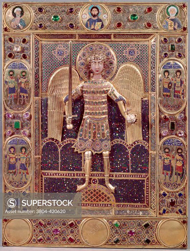 Stock Photo: 3804-420620 Cover of the Gospel of St. Mark Antiques 