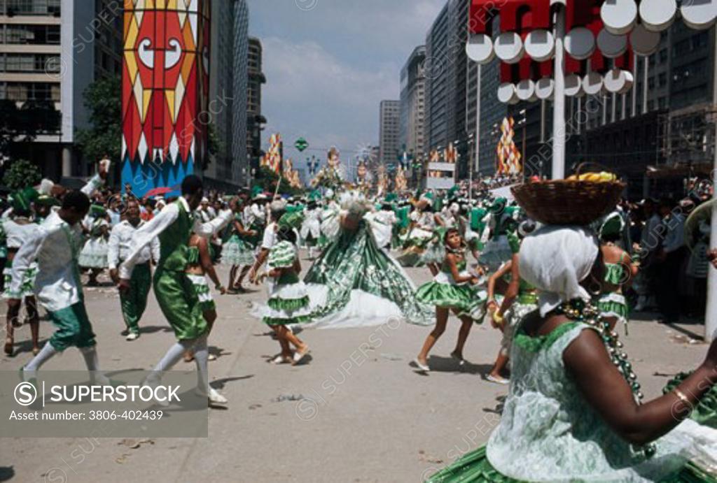 Stock Photo: 3806-402439 Carnival Rio De Janeiro Brazil