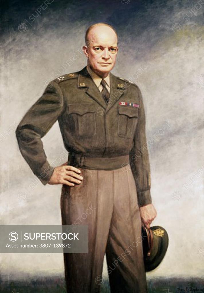 Stock Photo: 3807-139872 General Eisenhower by Thomas E. Stephens, 1885-1966