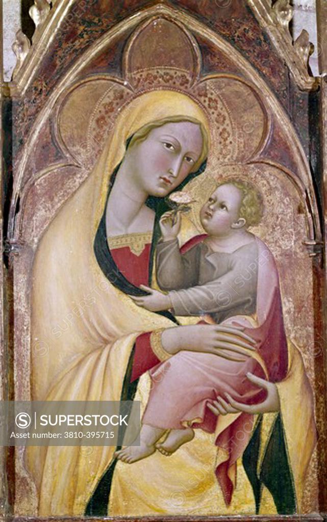 Stock Photo: 3810-395715 Madonna and Child by Bartolo di Fredi, (circa1330-1410), Italy, Certaldo, Museo Comunale