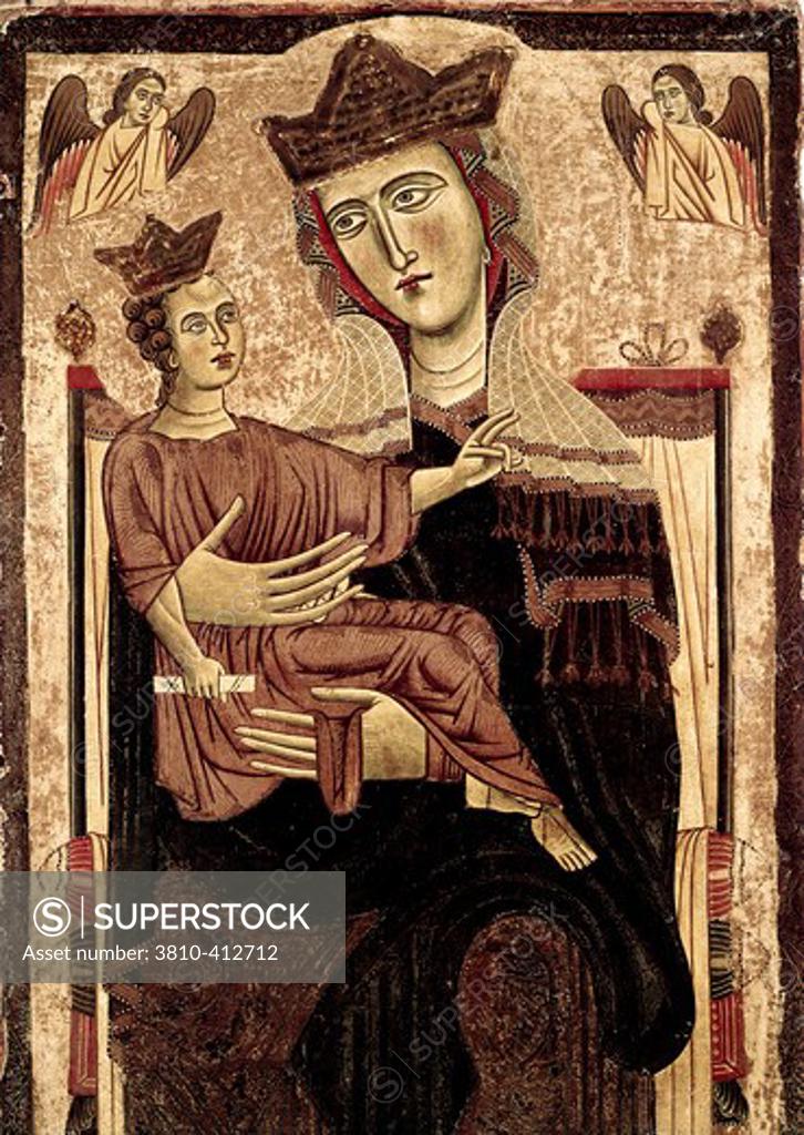 Stock Photo: 3810-412712 Madonna & Child Byzantine Art (5th C.-15th C. ) Galleria dell 'Accademia, Florence, Italy