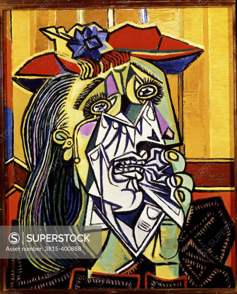 Stock Photo: 3815-400888 The Weeping Woman by Pablo Picasso, 1937, 1881-1973, UK, London, Tate Gallery