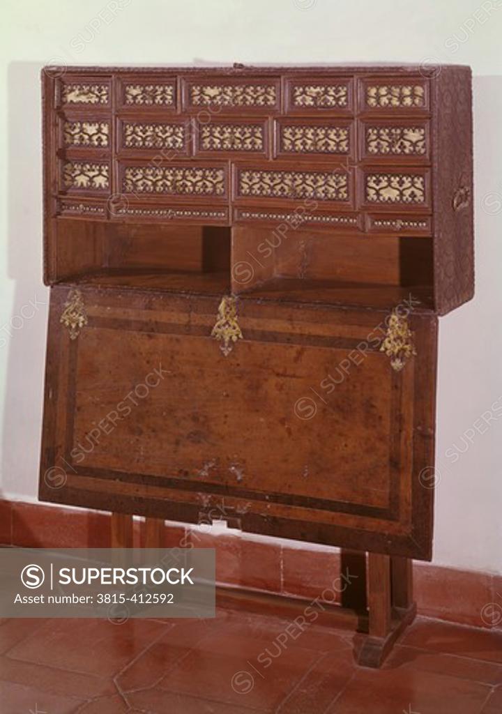 Stock Photo: 3815-412592 Spanish Desk Antiques-Furniture 