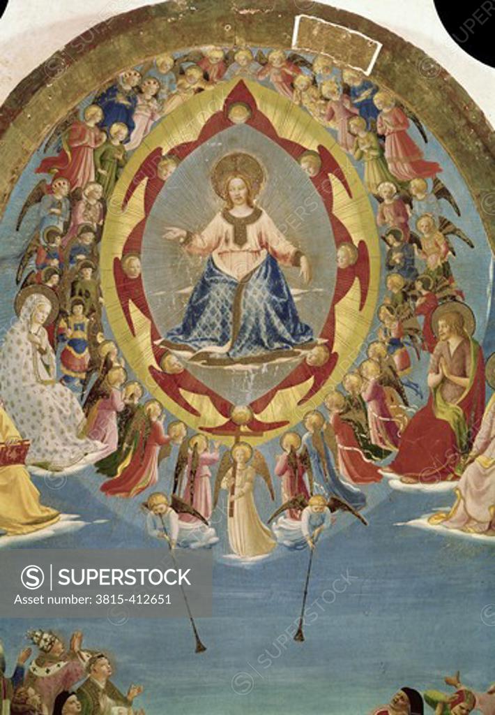 Stock Photo: 3815-412651 The Last Judgement (Detail)  Fra Angelico (ca. 1395-1455 Italian)  Fresco
