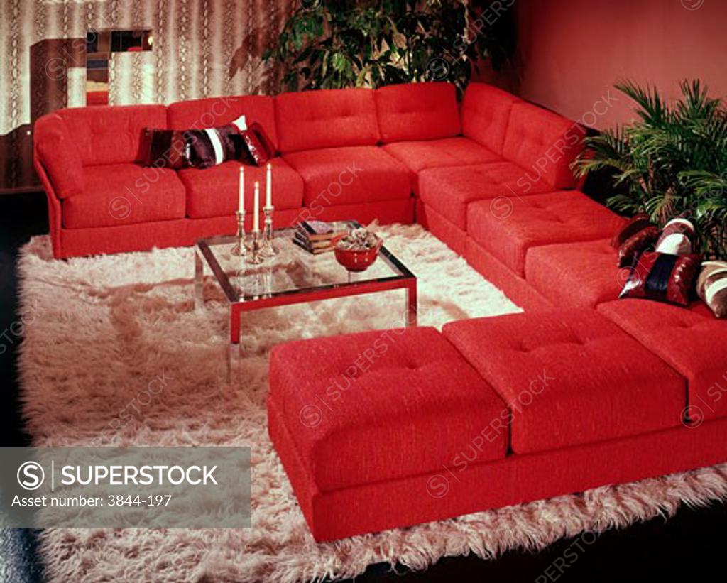 Stock Photo: 3844-197 Interior of a living room