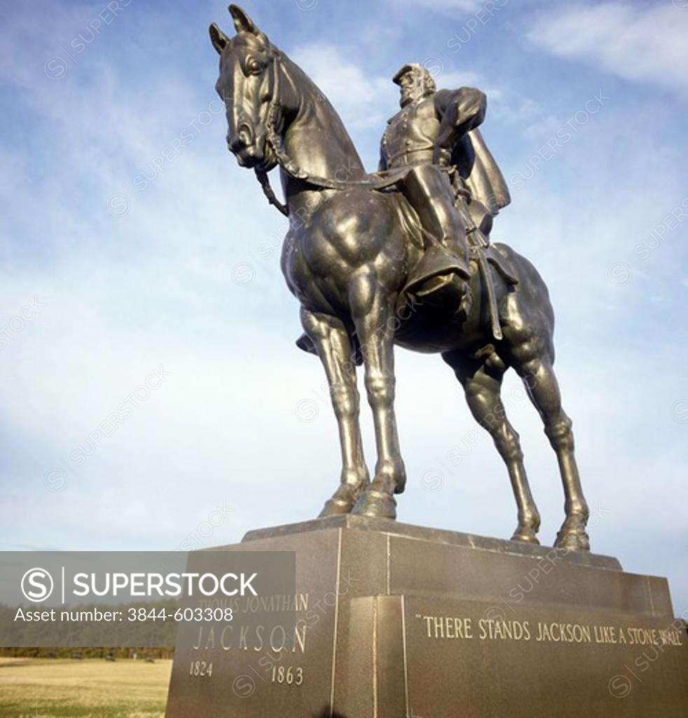 Stock Photo: 3844-603308 Stonewall Jackson Sculpture/Relief 