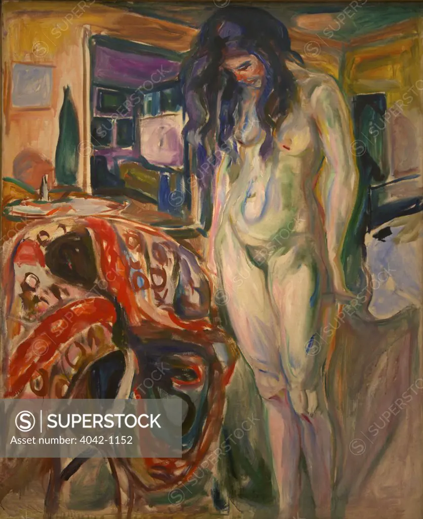 Model by Wicker Chair by Edvard Munch, 1919-1921, Norway, Oslo, Munch Museum