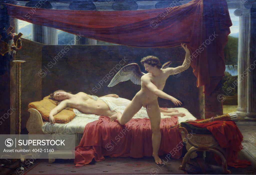 Stock Photo: 4042-1160 Cupid and Psyche by Francois-Edouard Picot, 1817, France, Paris, Musee du Louvre