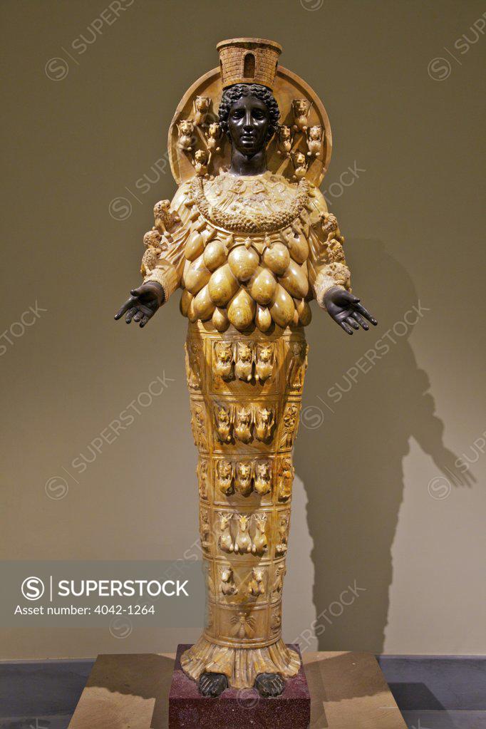 Stock Photo: 4042-1264 Artemis from Ephesus, Italy, Naples, National Archeological Museum