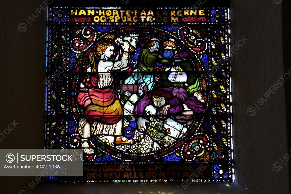 Stock Photo: 4042-1336 Stained glass window