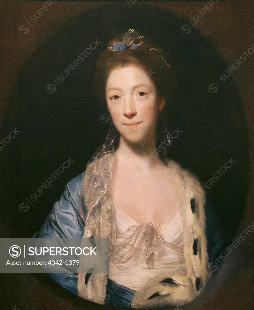Stock Photo: 4042-1379 Mrs. Luther, by Sir Joshua Reynolds,1766,Birmingham Museum & Art Gallery, West Midlands, England