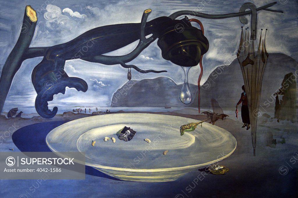 Stock Photo: 4042-1586 The Enigma of Hitler by Salvador Dali, 1939, Spain, Madrid, Reina Sofia Museum of Modern Art
