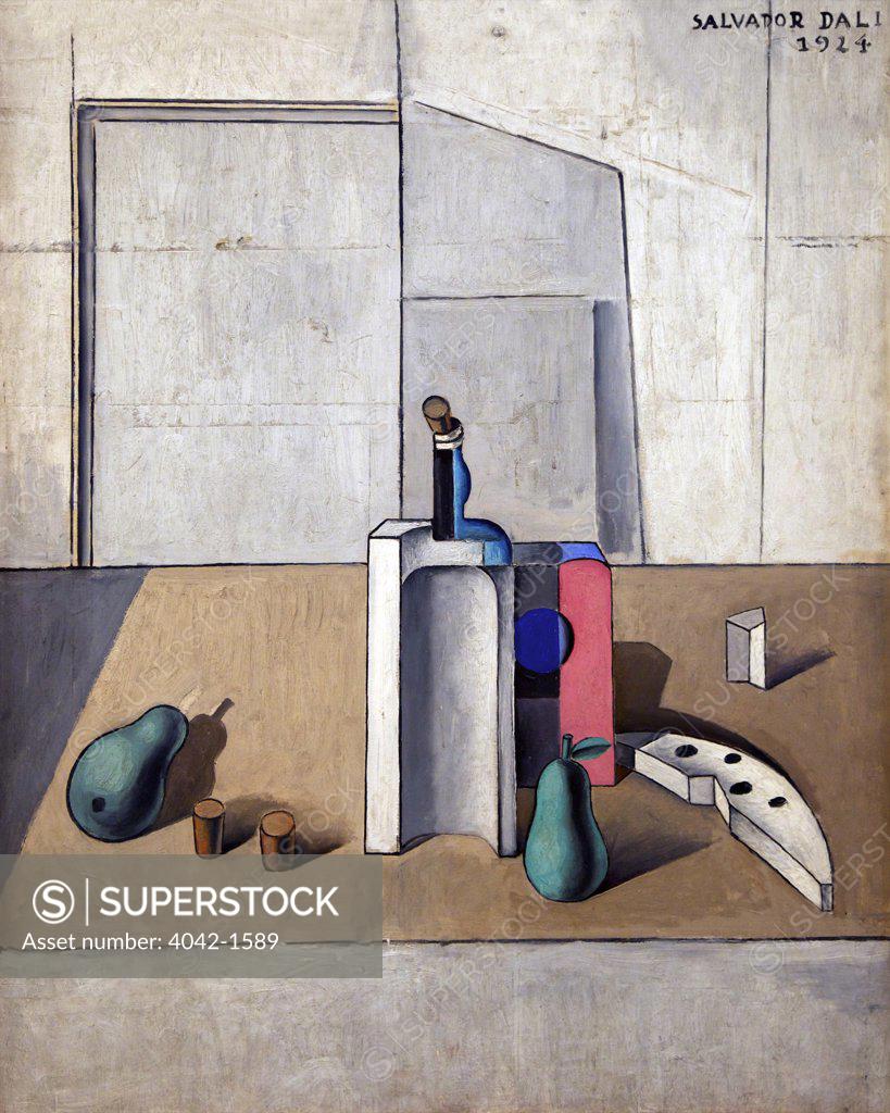 Stock Photo: 4042-1589 Still-Life by Salvador Dali, 1924, Spain, Madrid, Reina Sofia Museum of Modern Art