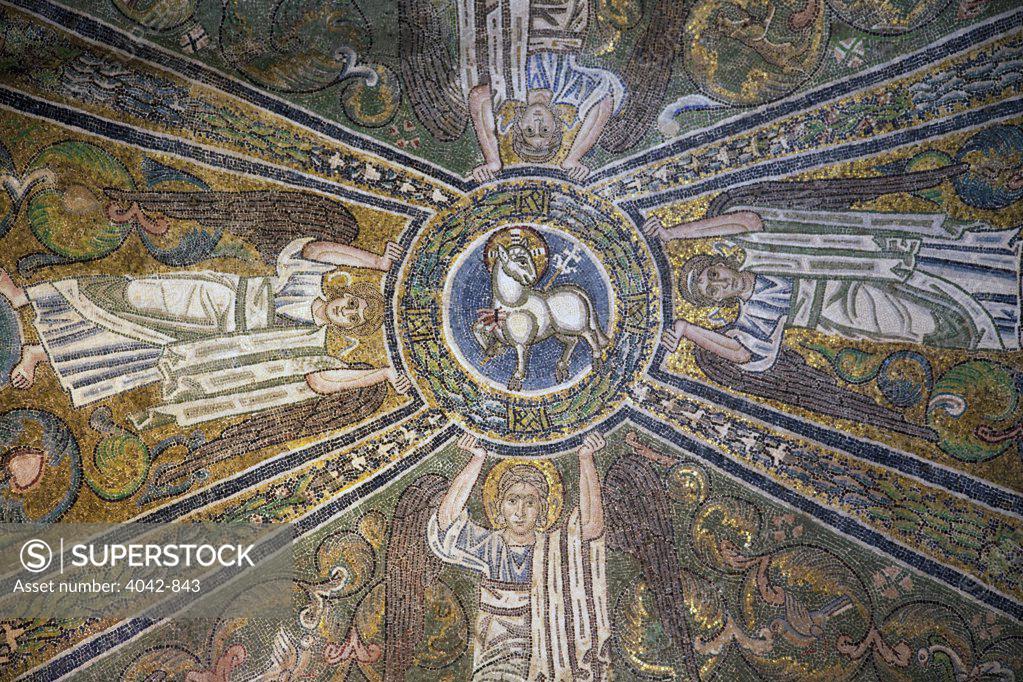 Stock Photo: 4042-843 Italy, Veneto, Venice, Torcello, Cathedral of Santa Maria Assunta, Lamb of God