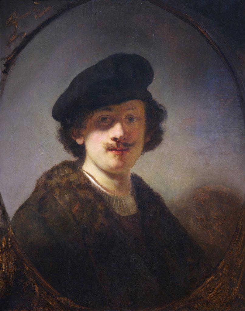 Self-portrait with Shaded Eyes, by Rembrandt van Rijn, 1634, Ashmolean Museum of Art, University of Oxford, Oxfordshire, England