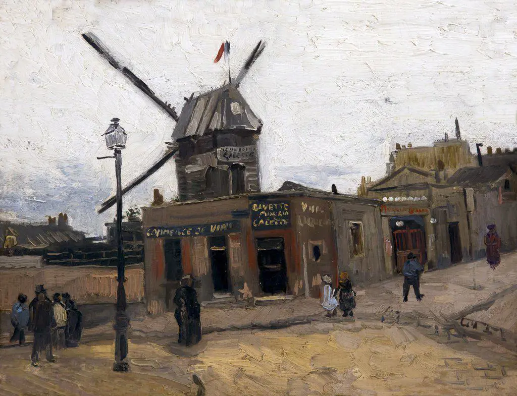 Moulin de la Galette, by Vincent van Gogh, 1886, Kroller-Muller Museum, Hoge Veluwe National Park, Otterlo, Netherlands, Europe