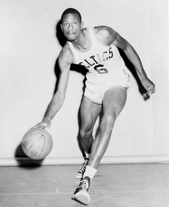 Bill Russell in his Boston Celtics uniform in 1958.