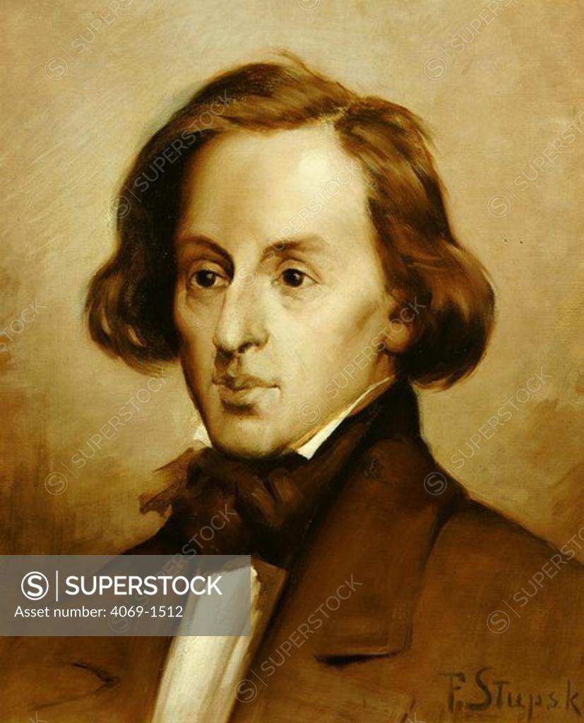 Stock Photo: 4069-1512 Frederic CHOPIN 1810-1849 Polish composer by Feliks Stupski