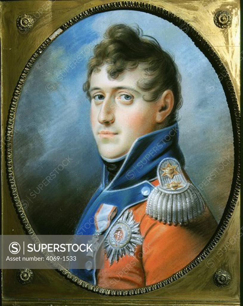 Stock Photo: 4069-1533 King CHRISTIAN VIII of Denmark 1839-48, pastel