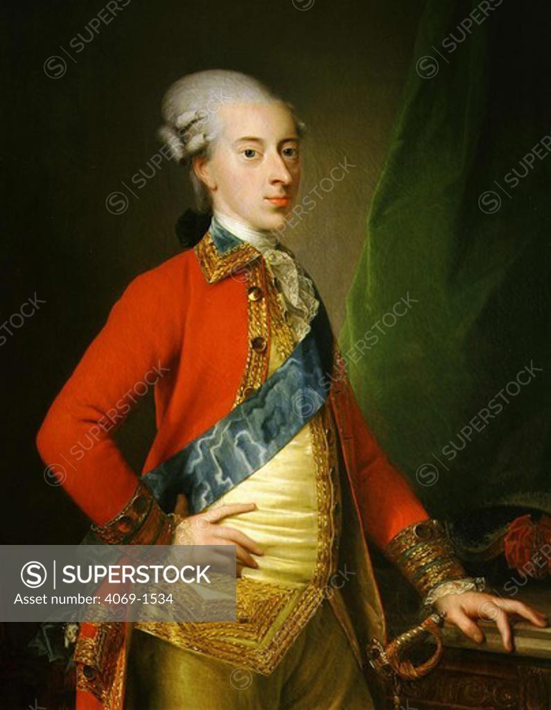 Stock Photo: 4069-1534 King CHRISTIAN VII of Denmark 1766-1808