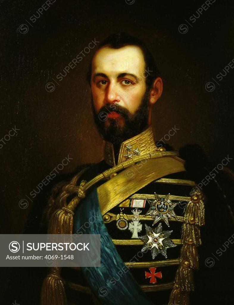 Stock Photo: 4069-1548 King CHARLES XV of Sweden and Norway 1826-72