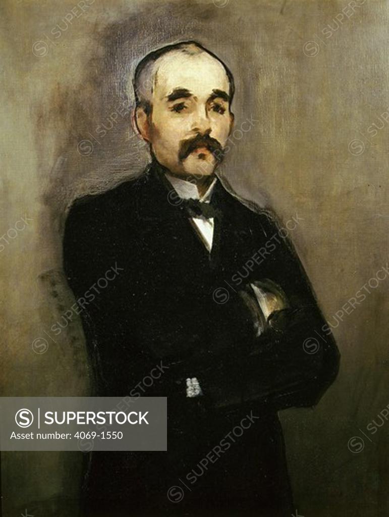 Stock Photo: 4069-1550 Georges CLEMENCEAU, 1841-1929, French politician, painted 1879
