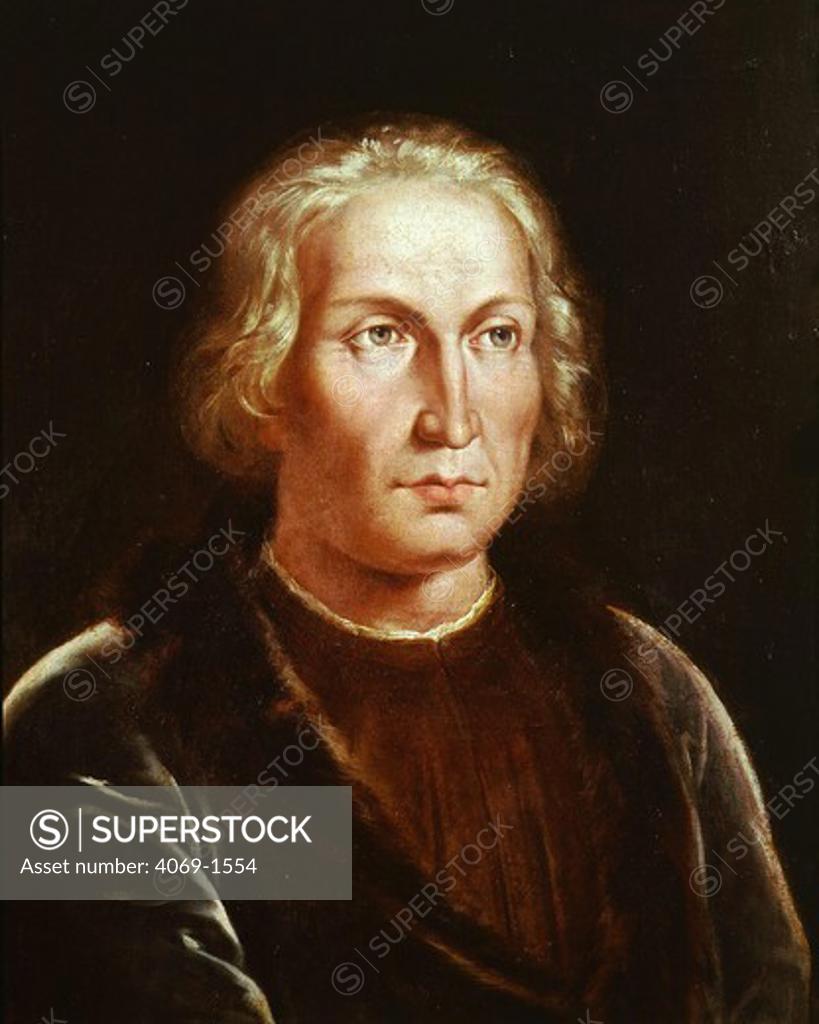 Stock Photo: 4069-1554 Christopher COLUMBUS, or Cristobal Colon, 1451-1506, Genoese explorer