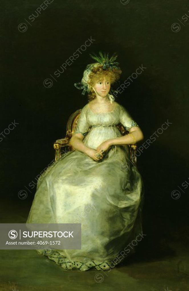 Stock Photo: 4069-1572 Countess of CHINCHON, 1800