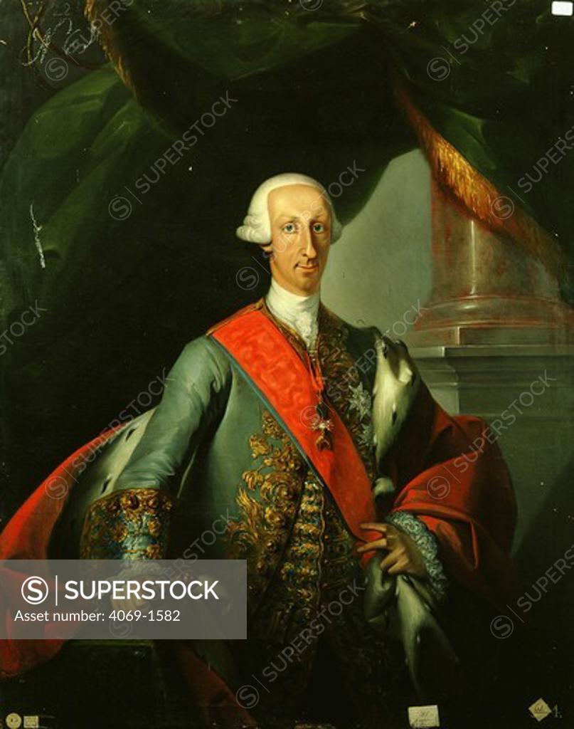 Stock Photo: 4069-1582 King CHARLES III of Spain, 1716-88, reigned 1759-88
