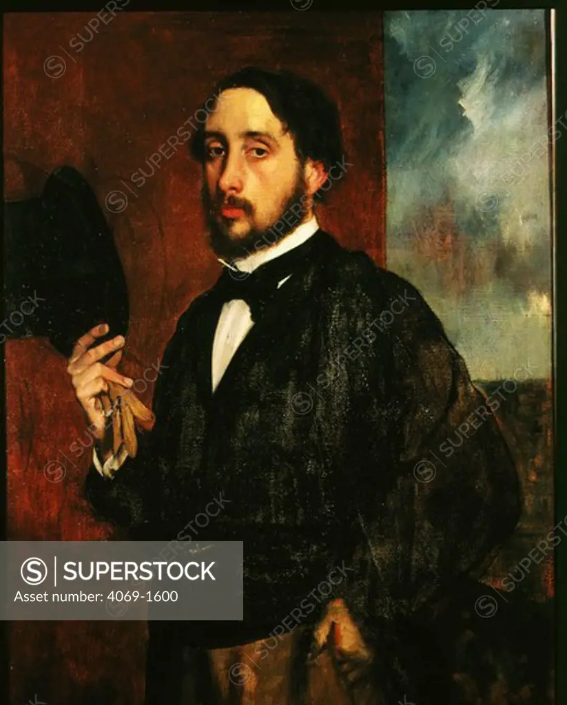 Self Portrait, c. 1863. This was Degas' last portrait