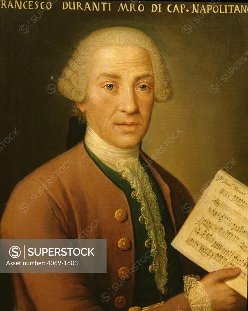 Stock Photo: 4069-1603 Francesco DURANTE 1684-1755 Italian composer
