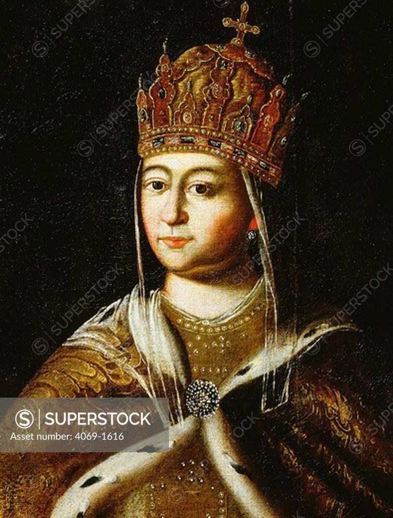 Stock Photo: 4069-1616 Tsarina EVDOKIJA (Lukjanovna Stresneva), wife of Tsar Fyodor 1626-45