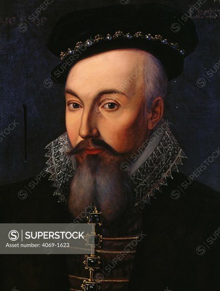 Stock Photo: 4069-1623 Robert DUDLEY, 1531-88, Earl of Leicester and Chancellor of Oxford University