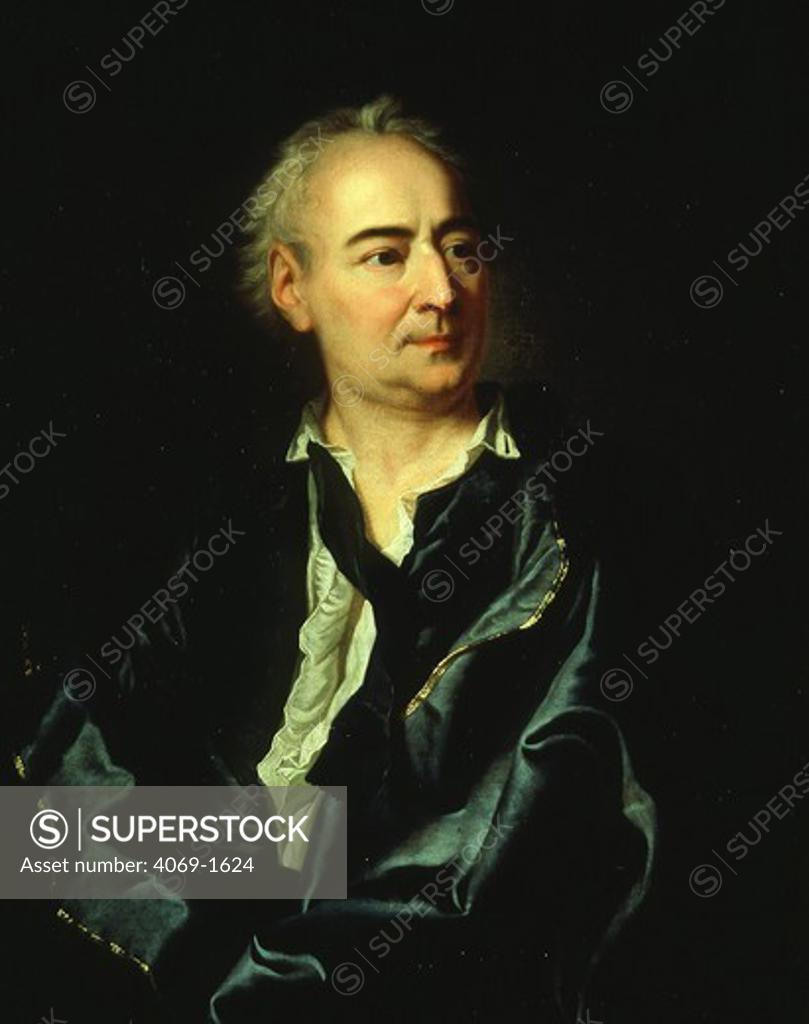 Stock Photo: 4069-1624 Denis DIDEROT 1713-84 French Diarist and Philosopher