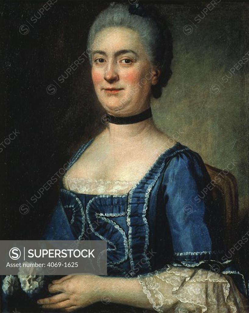 Stock Photo: 4069-1625 Denise DIDEROT, sister of Denis Diderot, 1713-84 French diarist and philosopher, 19th century French