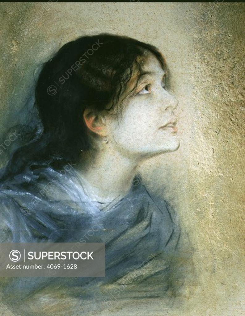 Stock Photo: 4069-1628 Eleonora DUSE 1858-1924 Italian actress, pastel sketch