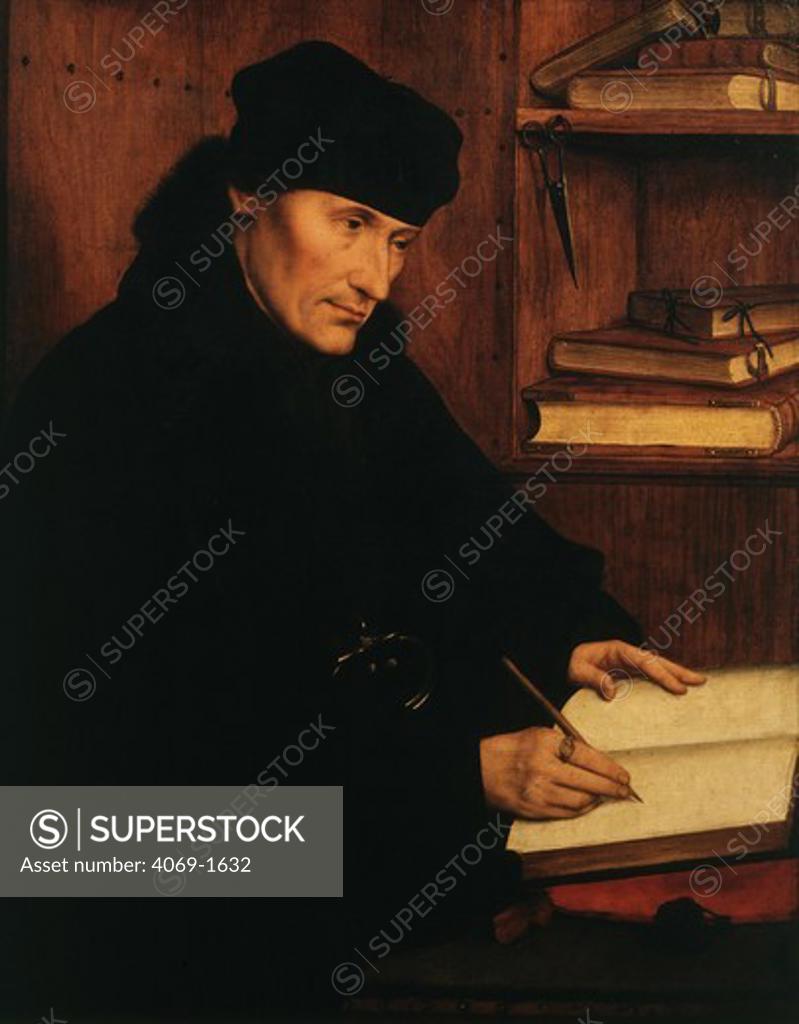 Stock Photo: 4069-1632 Desiderius, ERASMUS, Roterodamus, 1469-1536, Dutch humanist and theologian
