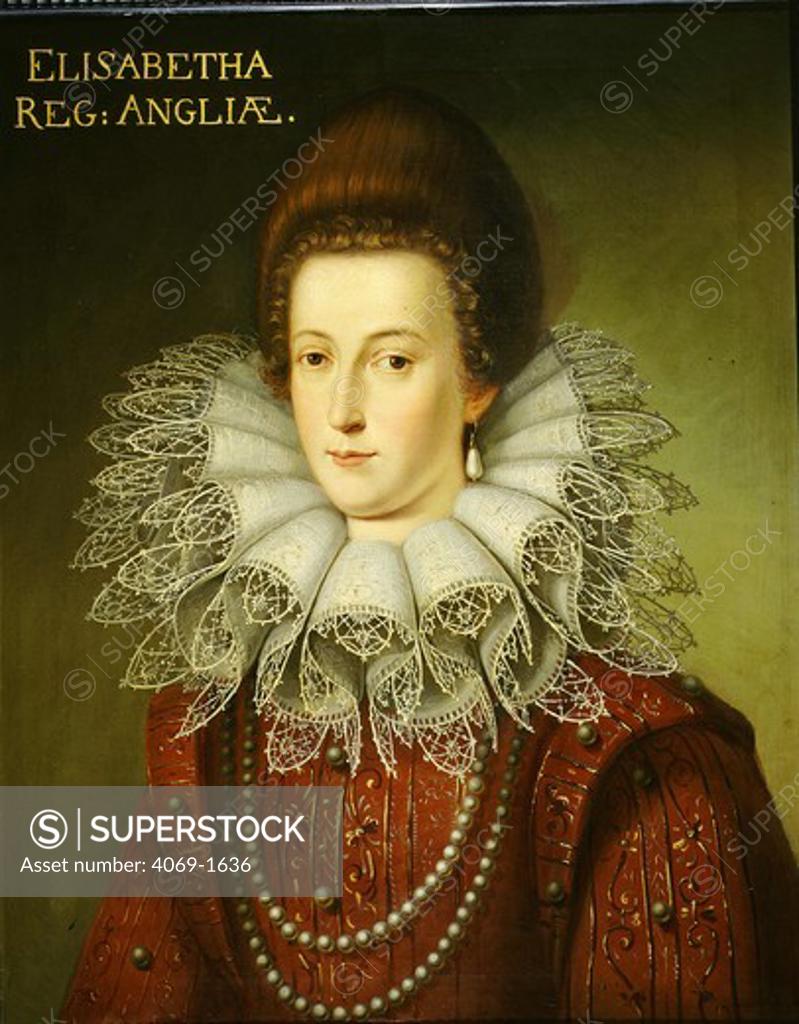 Stock Photo: 4069-1636 Queen ELIZABETH I of England, 1533-1603